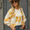 Flower Print Winter Women Casual Sweater Loose New Jumper O Neck