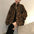 Winter Leopard Print Jacket Women's Stand collar Warm Parkas Outwear